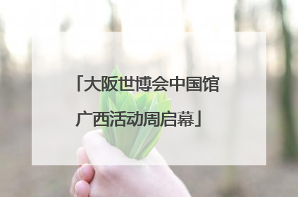 大阪世博会中国馆广西活动周启幕