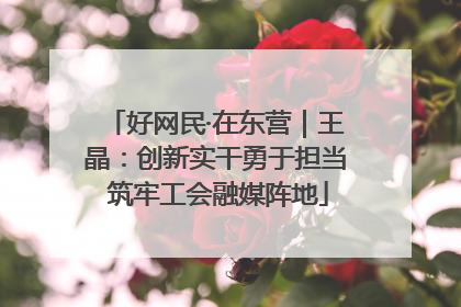 好网民·在东营｜王晶：创新实干勇于担当 筑牢工会融媒阵地