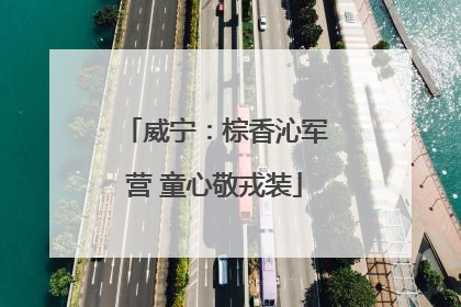 威宁：棕香沁军营 童心敬戎装