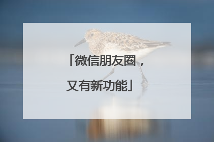 微信朋友圈，又有新功能