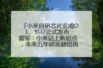 小米自研芯片玄戒O1、YU7正式发布 雷军：小米站上新起点，未来五年研发翻倍再投2000亿元