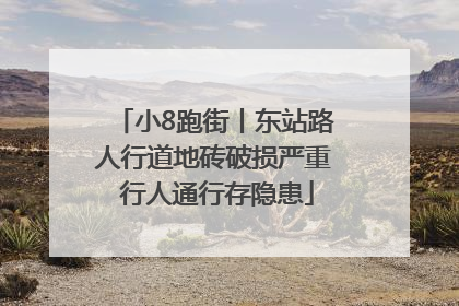 小8跑街丨东站路人行道地砖破损严重 行人通行存隐患