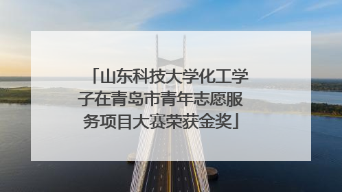 山东科技大学化工学子在青岛市青年志愿服务项目大赛荣获金奖