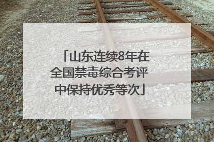 山东连续8年在全国禁毒综合考评中保持优秀等次
