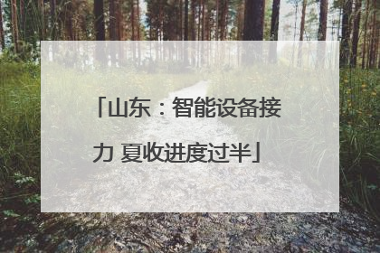 山东：智能设备接力 夏收进度过半