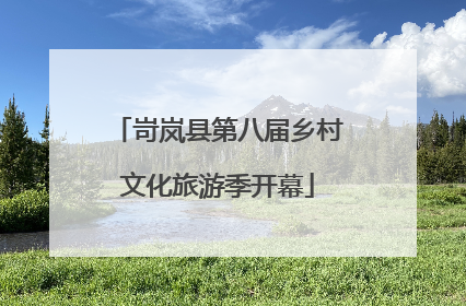 岢岚县第八届乡村文化旅游季开幕