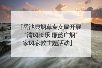 岳池县烟草专卖局开展“清风长乐 廉韵广烟”家风家教主题活动