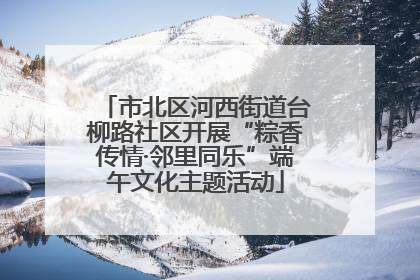市北区河西街道台柳路社区开展“粽香传情·邻里同乐”端午文化主题活动