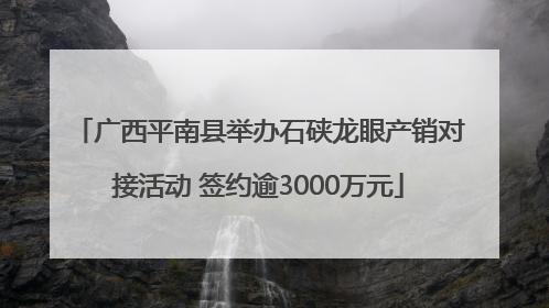 广西平南县举办石硖龙眼产销对接活动 签约逾3000万元
