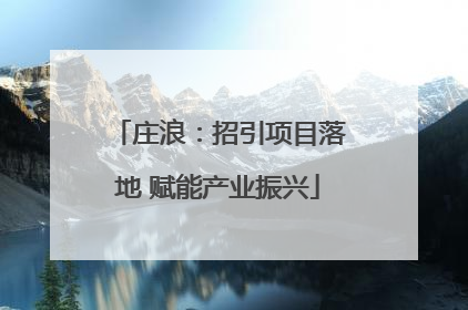 庄浪：招引项目落地 赋能产业振兴