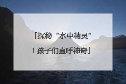 探秘“水中精灵”！孩子们直呼神奇