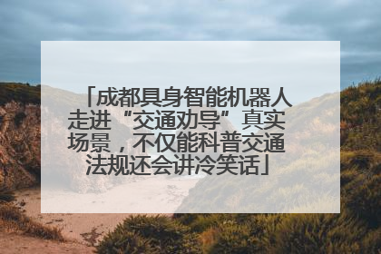 成都具身智能机器人走进“交通劝导”真实场景，不仅能科普交通法规还会讲冷笑话