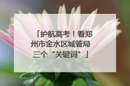 护航高考！看郑州市金水区城管局三个“关键词”