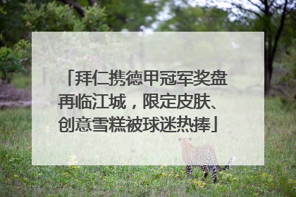 拜仁携德甲冠军奖盘再临江城，限定皮肤、创意雪糕被球迷热捧
