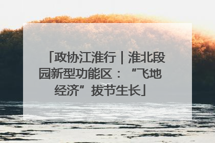 政协江淮行｜淮北段园新型功能区：“飞地经济”拔节生长