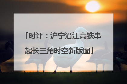 时评：沪宁沿江高铁串起长三角时空新版图