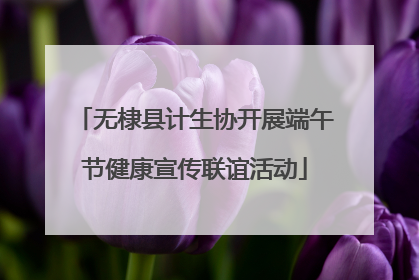 无棣县计生协开展端午节健康宣传联谊活动