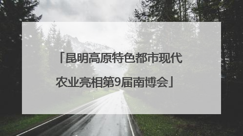 昆明高原特色都市现代农业亮相第9届南博会