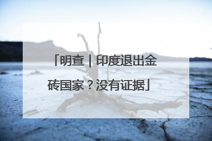 明查｜印度退出金砖国家？没有证据
