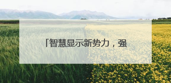 智慧显示新势力，强力巨彩谷亚创新领航