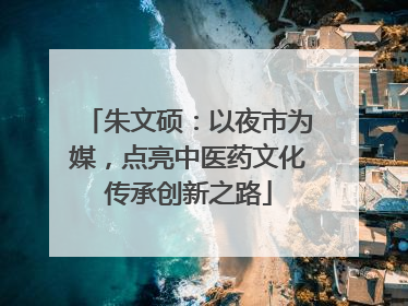 朱文硕：以夜市为媒，点亮中医药文化传承创新之路