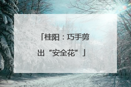 桂阳：巧手剪出“安全花”