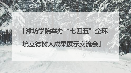 潍坊学院举办“七四五”全环境立德树人成果展示交流会