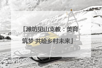 潍坊见山支教：美育筑梦 共绘乡村未来