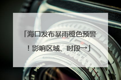 海口发布暴雨橙色预警！影响区域、时段→