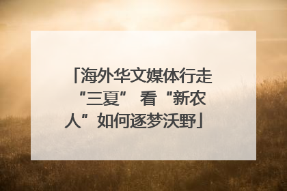 海外华文媒体行走“三夏” 看“新农人”如何逐梦沃野