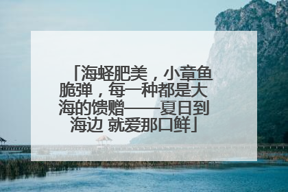 海蛏肥美，小章鱼脆弹，每一种都是大海的馈赠——夏日到海边 就爱那口鲜