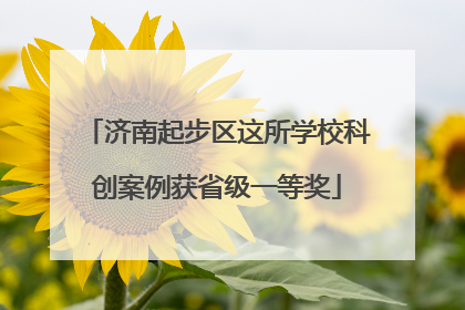 济南起步区这所学校科创案例获省级一等奖