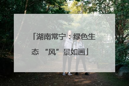 湖南常宁：绿色生态 “风”景如画