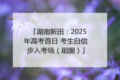湖南新田：2025年高考首日 考生自信步入考场（组图）