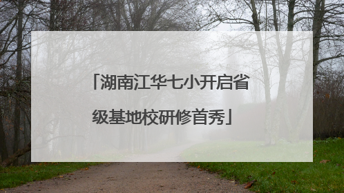 湖南江华七小开启省级基地校研修首秀