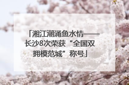 湘江潮涌鱼水情——长沙8次荣获“全国双拥模范城”称号