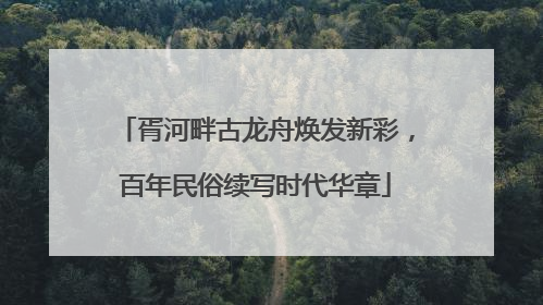 胥河畔古龙舟焕发新彩，百年民俗续写时代华章
