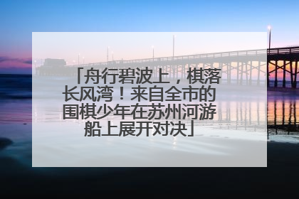 舟行碧波上，棋落长风湾！来自全市的围棋少年在苏州河游船上展开对决