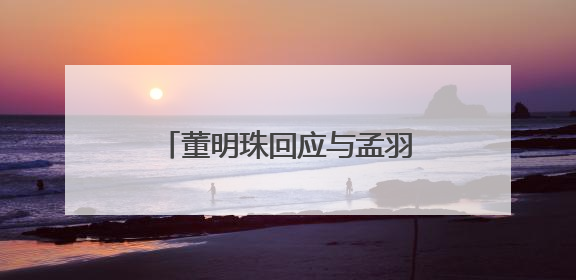 董明珠回应与孟羽童未来合作计划：我们一直在合作