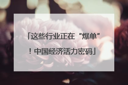 这些行业正在“爆单”！中国经济活力密码