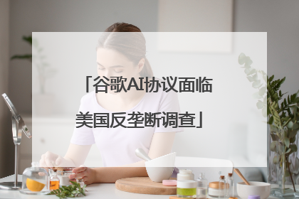谷歌AI协议面临美国反垄断调查