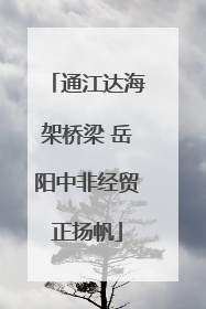 通江达海架桥梁 岳阳中非经贸正扬帆