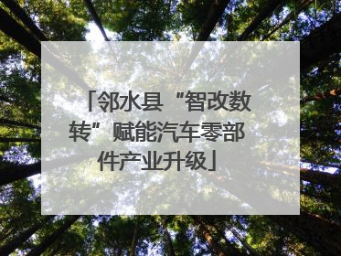 邻水县“智改数转”赋能汽车零部件产业升级