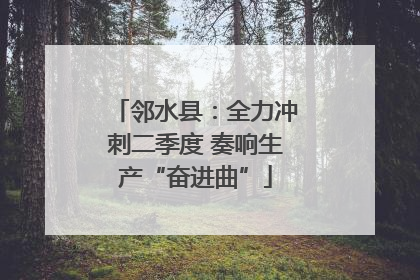 邻水县：全力冲刺二季度 奏响生产“奋进曲”