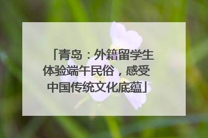 青岛：外籍留学生体验端午民俗，感受中国传统文化底蕴