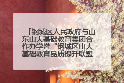 钢城区人民政府与山东山大基础教育集团合作办学暨“钢城区山大基础教育品质提升联盟”签约揭牌活动举行