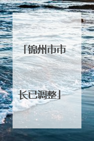 锦州市市长已调整