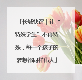 长城快评｜让“特殊学生”不再特殊，每一个孩子的梦想都同样伟大