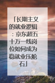 长期主义的就业逻辑：京东超五十万一线岗位如何成为稳就业压舱石