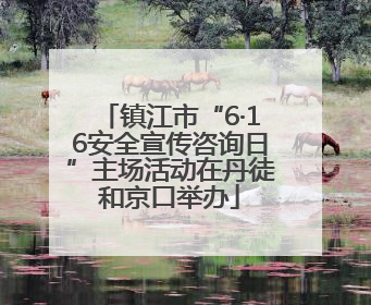 镇江市“6·16安全宣传咨询日”主场活动在丹徒和京口举办